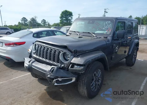 2025 Jeep Wrangler 4-Door Sahara 4X4 from USA, damaged, VIN 1C4PJXEN5SW525130